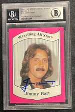 JIMMY HART SIGNED 1983 PRO WRESTLING ALL STARS #13 ROOKIE BECKETT RC