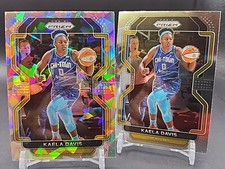 Kaela Davis - 2022 Prizm WNBA - Cracked Ice And Base #127 - Chicago Sky