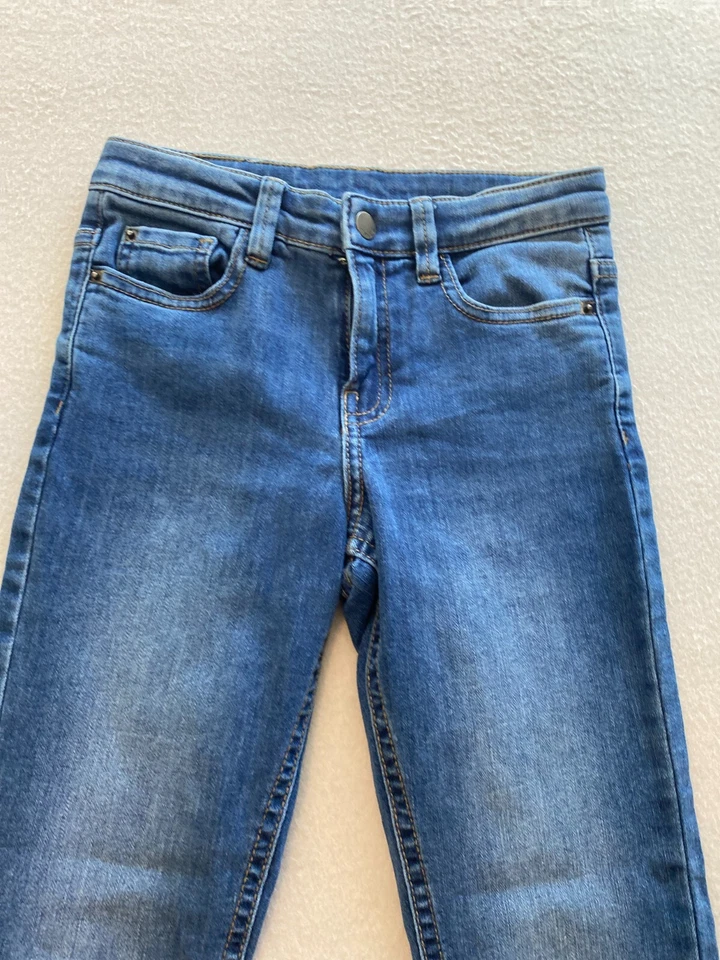 Jeans Mayoral Niñas Talla 8 Azul Denim Regular Calce Recto Bolsillos con Botones a Presión Foto 2 de 4