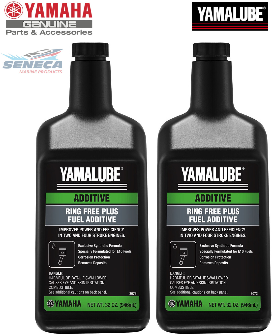 2x YAMAHA YAMALUBE Ring Free Plus Fuel Additive 32oz Outboard ACCRNGFR