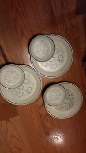Set of 3  Vintage Lenox Temperware Dewdrops Dinner Plates   With Bread  Plates