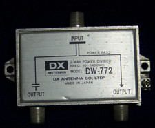 DX Antenna Co DW-772 2-Way Power Divider 10-1450MHz Free Shipping