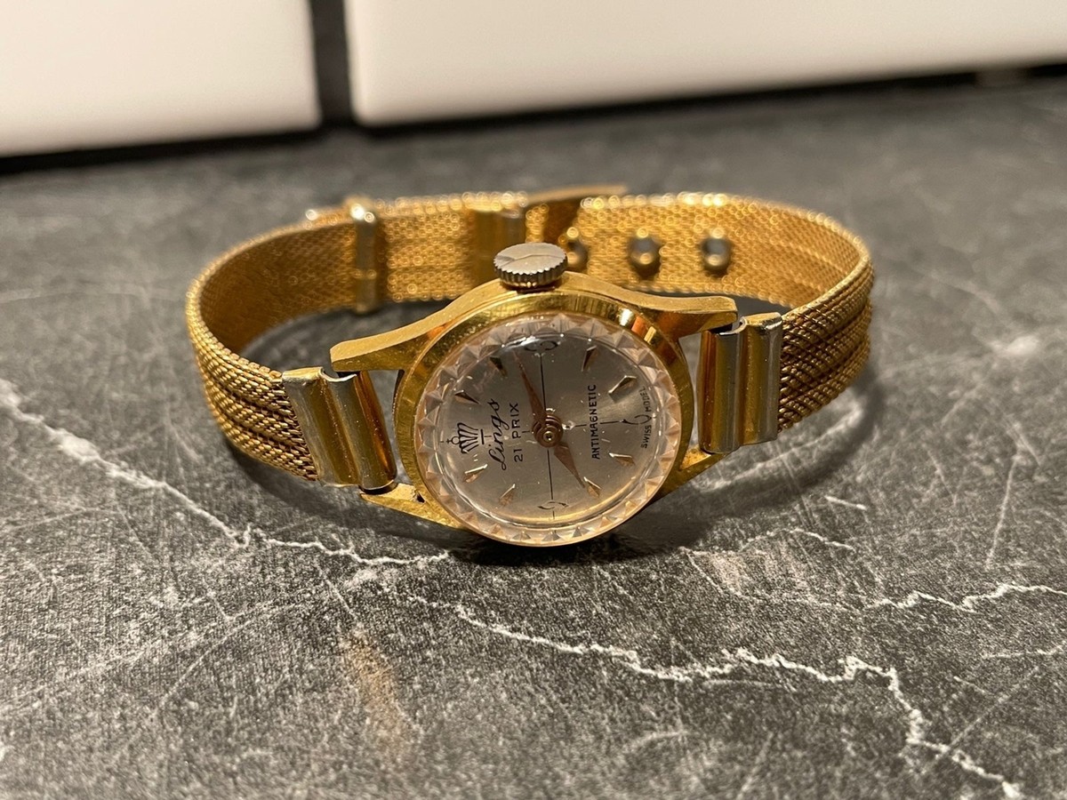 Vintage Ladies Lings 21 Jewel Gold Tone Mechanical Watch