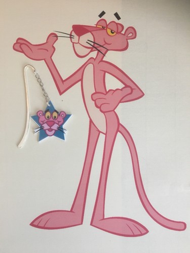 The Pink Panther Bookmark Silver plated With Resin Charm. | eBay
