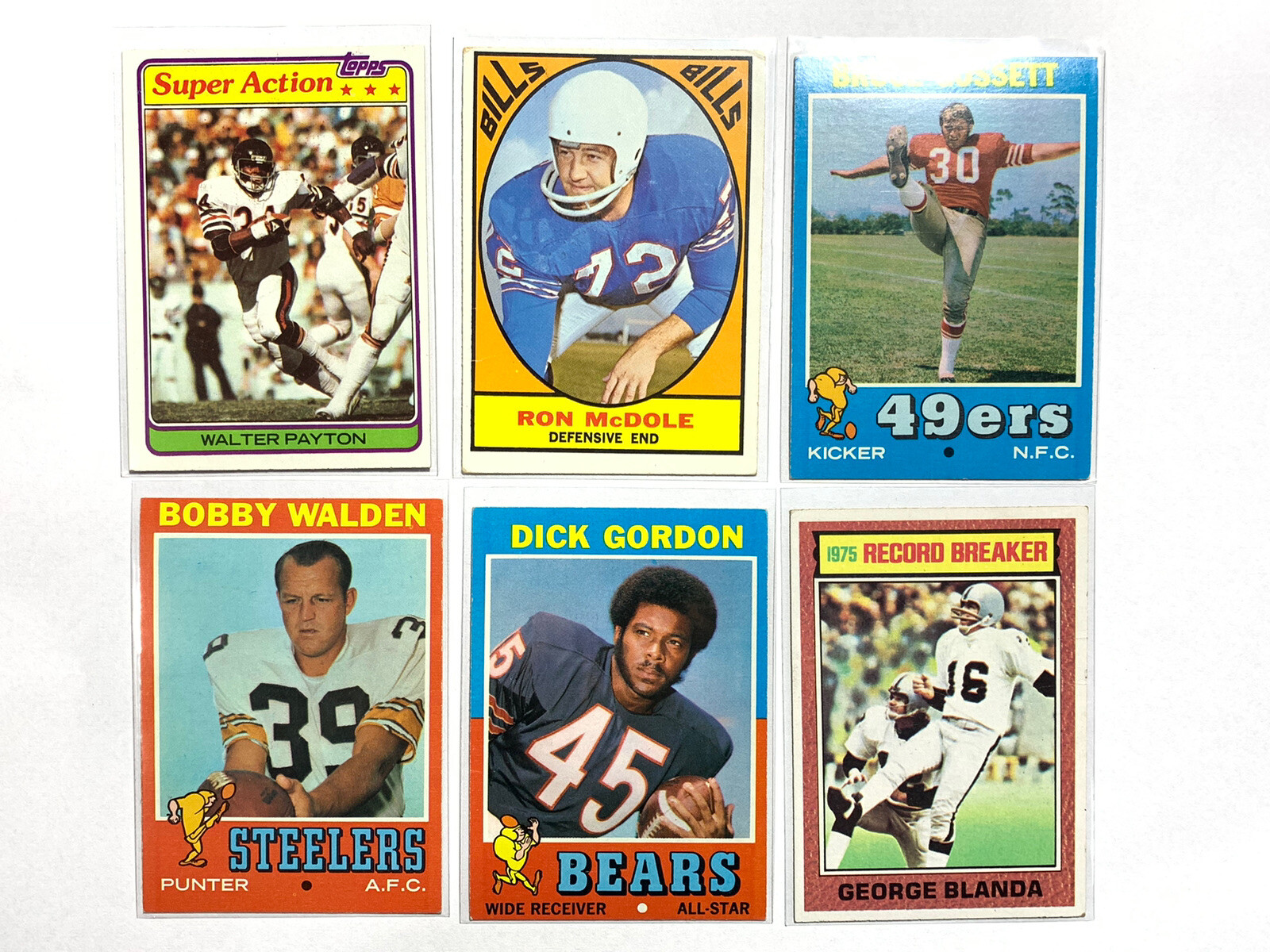 197086 NFL Vintage FOOTBALL Cards 13 Card LOT eBay