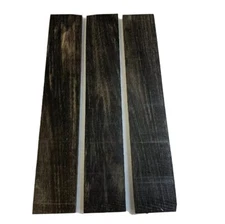 3 Pcs, Gaboon Ebony Thin Stock 20x 2x 3/8 Woodturning Blank- Free US Shipping
