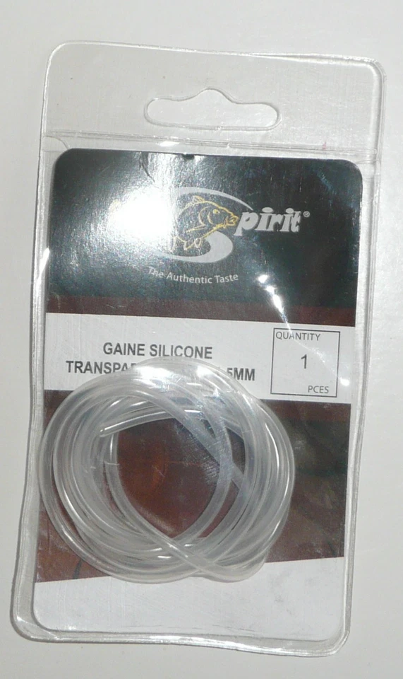 Gaine Silicone transparente Carp Spirit 2.0mm 1m