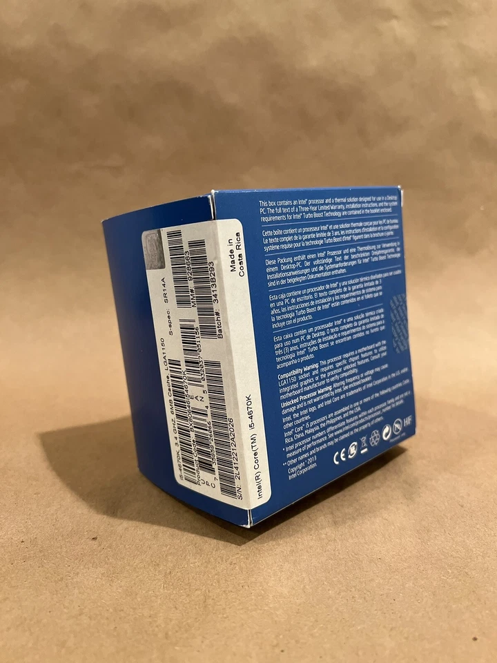 Intel Core i5-4670K 3.4GHz Quad-Core (BX80646I54670K) Processor - Image 4 of 4