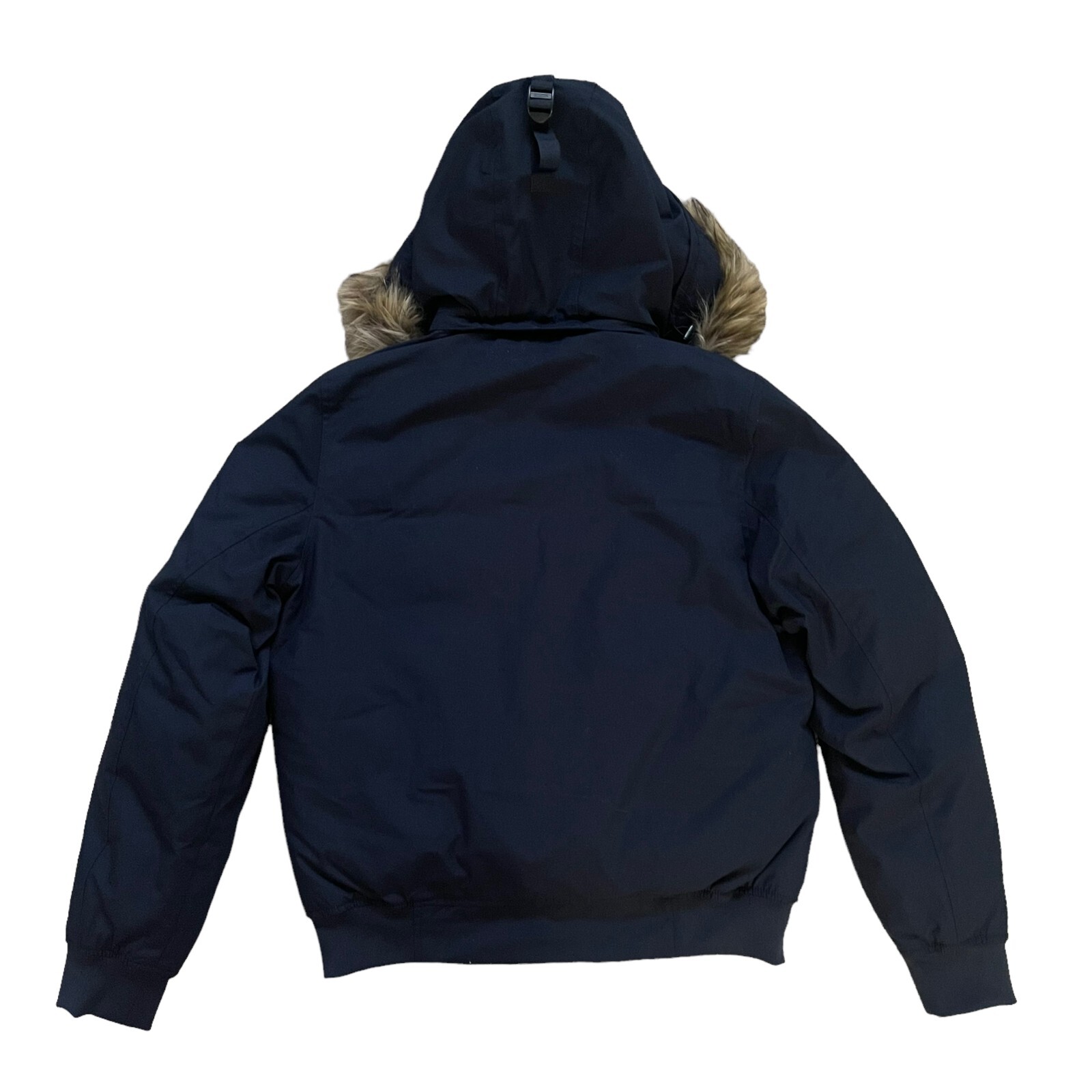 Tommy Hilfiger Mens Removable Hood Essential Bomber Down Jacket Short Parka Navy image 2