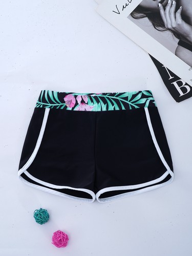 UK Kids Girls 2Pcs Swimsuit Crop Top with Swim Shorts Tankini Set Tracksuit - Picture 9 of 62
