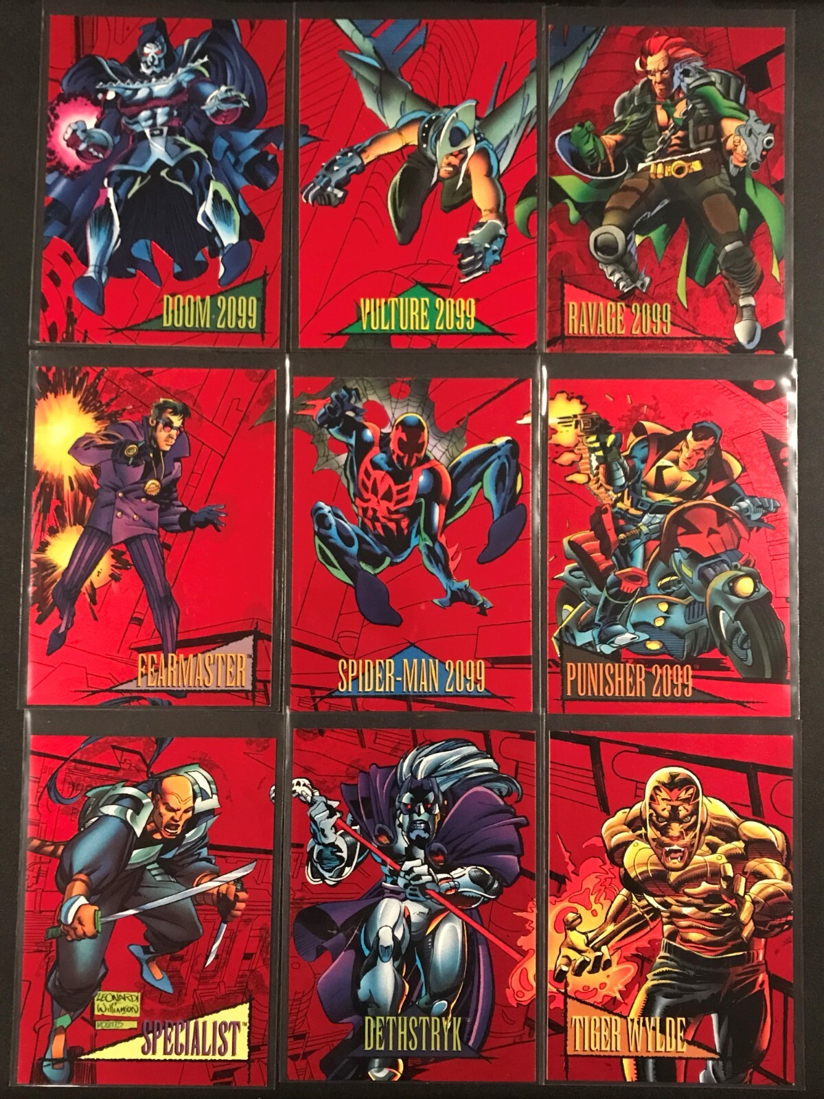 1993 Marvel Universe Skybox 2099 Red Foil SinglesYou ChooseFinish