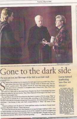 May 10, 2005 L.A.TIMES CALENDAR - STAR WARS REVENGE OF THE SITH review.