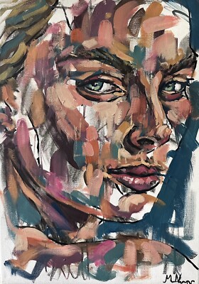 Sexy Frau Ölgemälde, Margot Robbie Portrait, weibliche Kunst 30x40x1 cm