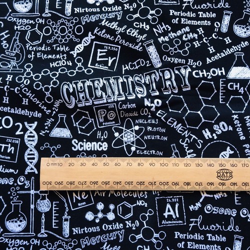 Science Boys Kids Novelty Quilting Fabric ~ Selling By FQ ~ 45cm W x 55cm L ~ BN - Picture 4 of 8