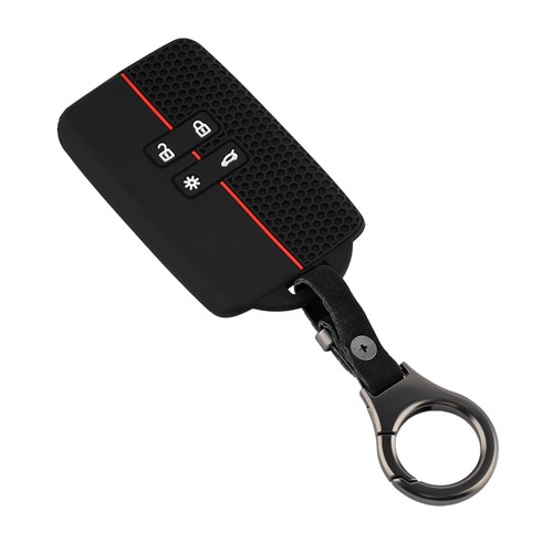 KEY COVER FOR DACIA JOGGER LOGAN 4 BUTTON FOB CASE REMOTE SMART KEYLESS BK - Imagen 8 de 10