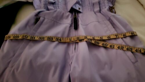 Size 4 Women's Bogner One Piece Huskie Embroidered Ski Suit, White & Lavender - Picture 7 of 11
