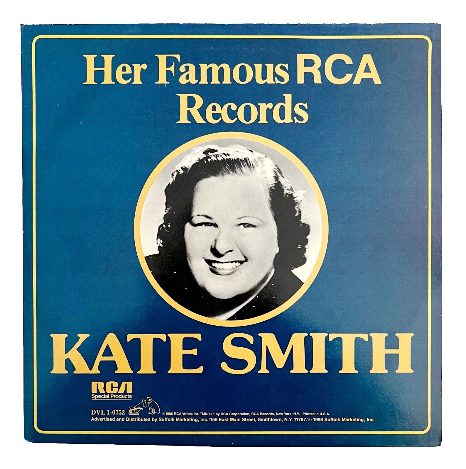 Kate Smith Her Famous RCA Records Vinyl Record 1986 33 12" Vintage VRE7