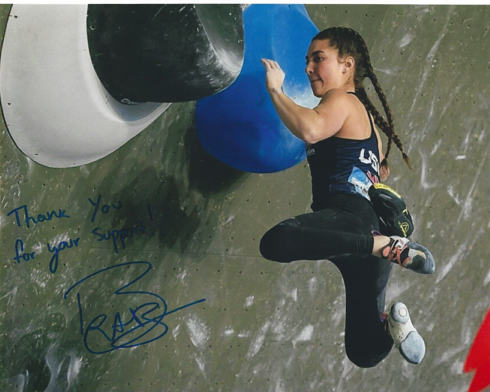 BROOKE RABOUTOU Signed 8.5 x 11 Photo Signed REPRINT Rock Climbing FREE ...