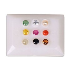 Natural Navratna Gemstone 3.5mm Round Shape precious loose gemstone