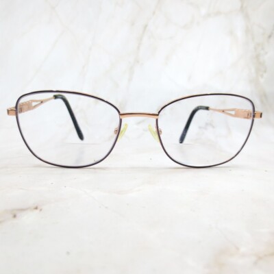 Superflex Eyeglasses Frame SF-1133T S203 Women's Gold Black Full Rim 54-18-140
