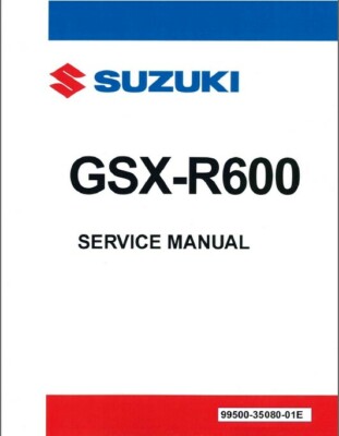 2001-2003 Suzuki GSX-R600 Service Repair Manual on a CD --- GSXR600