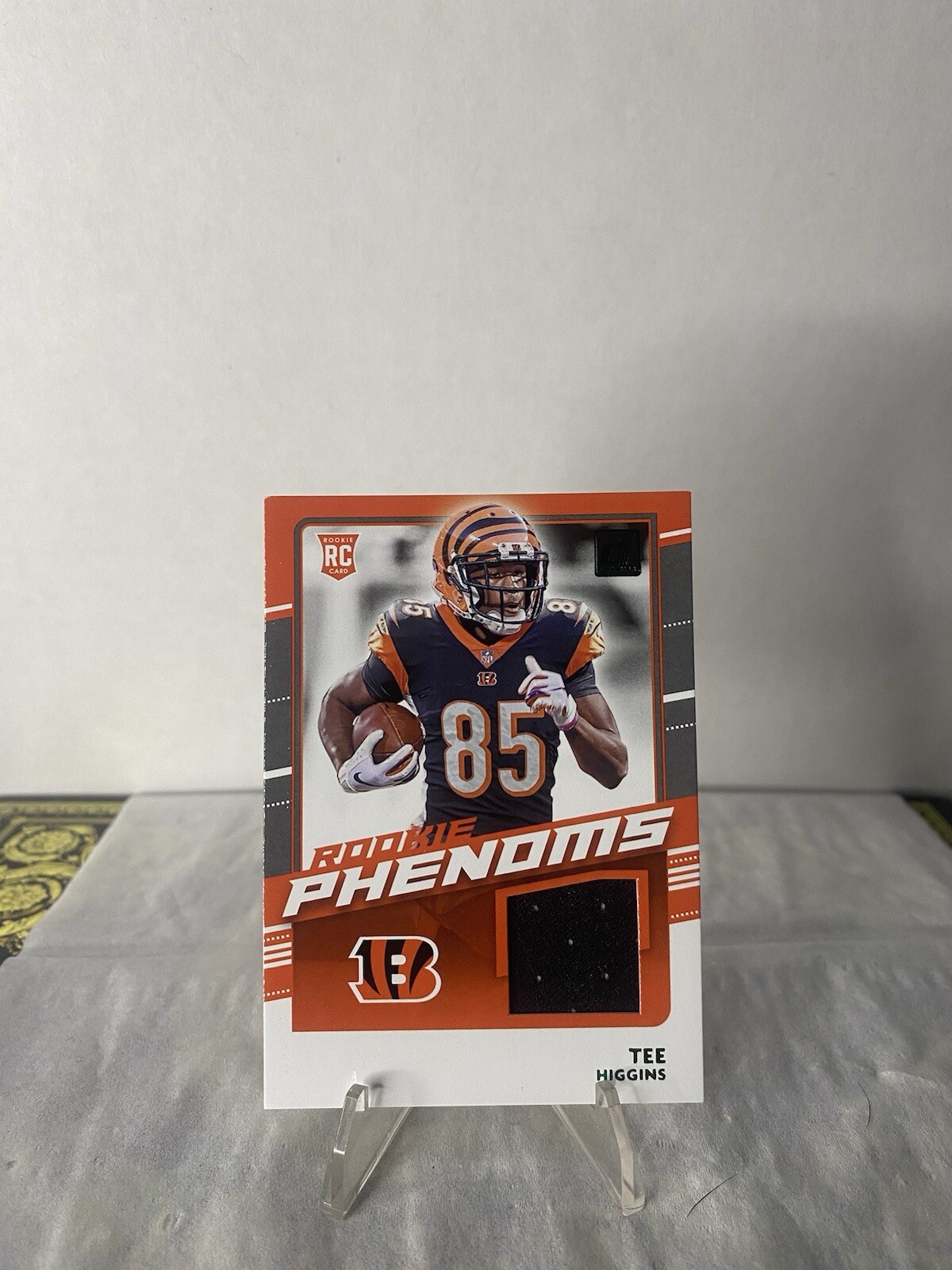 Tee Higgins 2020 Donruss Rookie Phenoms Relic Game Jersey Rookie RC Bengals