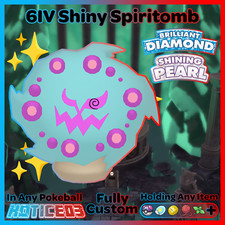 ✨ Shiny SPIRITOMB 6IV ✨ Pokemon Brilliant Diamond and Shining Pearl lv100 +EVs