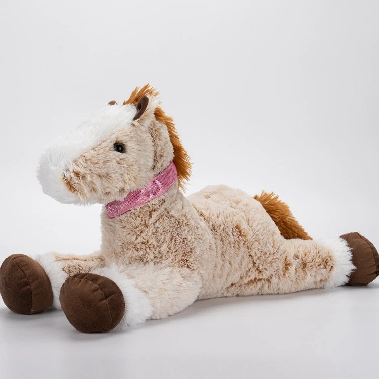 Almohada de caballo de felpa súper suave, perfecta para niños y adultos, juguete de peluche para el hogar Foto 2 de 4