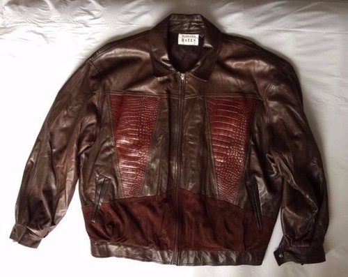 Herren braun feinstes Leder/Alligator/Wildleder Gr. 2/3XLT von Bates Design! - Bild 5 von 7