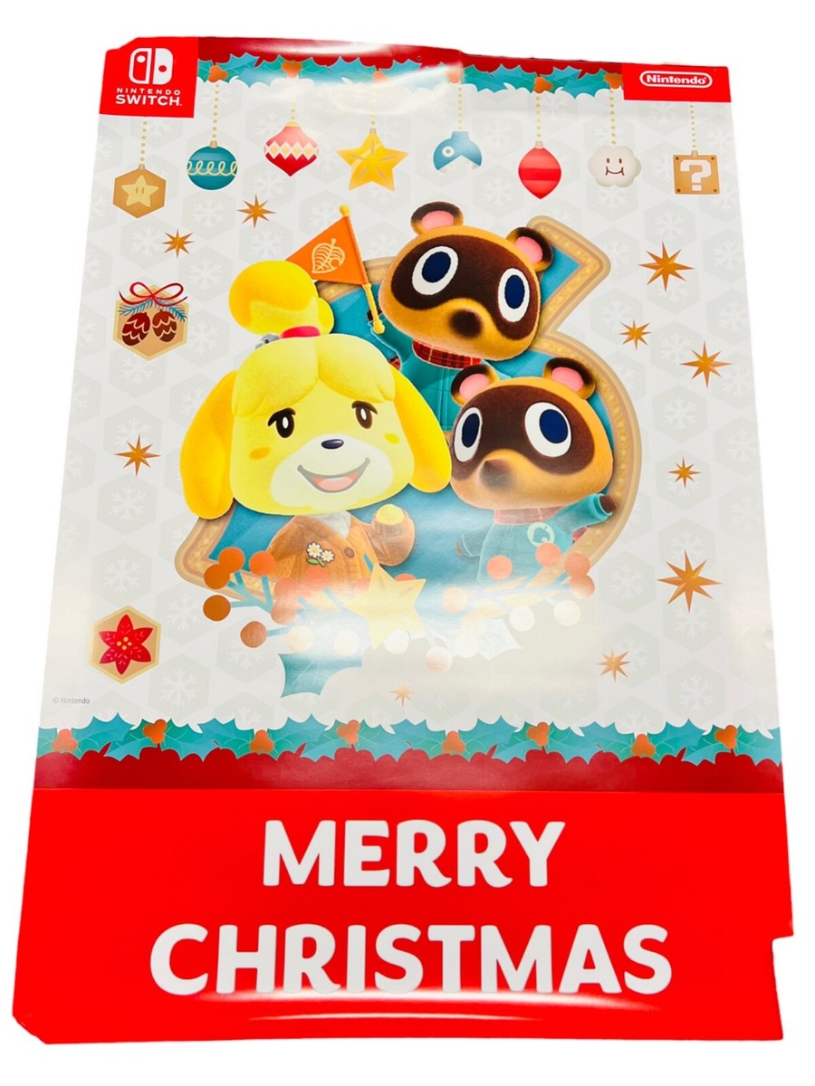 Animal Crossing Nintendo Switch Merry Christmas Promotional