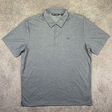 Travis Mathew Shirt Mens XXL Gray Golf Polo Performance Casual Pima Cotton Blend