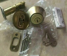 Kwikset 660 Deadbolt - 96609-003 Single Cylinder Antique Brass