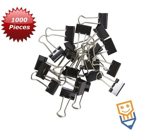 BULLDOG Foldback CLIP 19 25 32 41 51 mm PAPER BINDER Removable METAL GRIPS - Picture 5 of 13