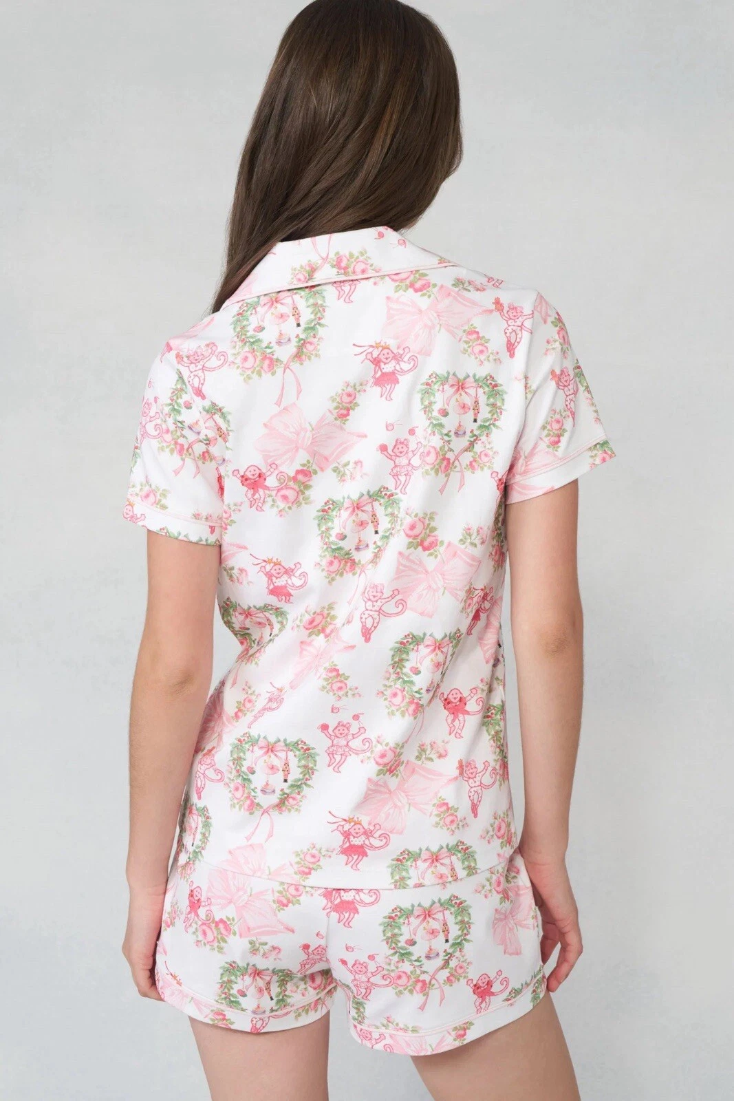 LoveShackFancy Merry Monkey Beaux  Pajamas PJs MEDIUM