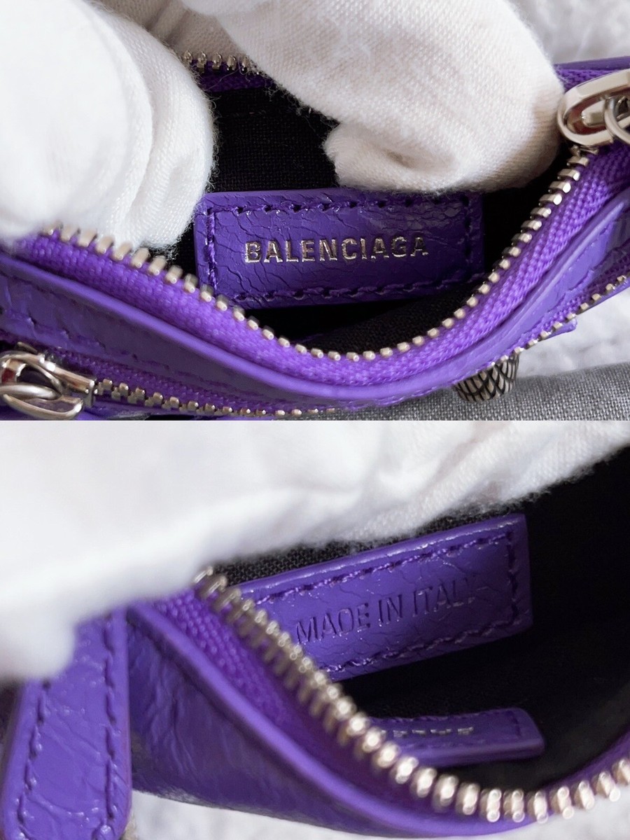 New Authentic $2550 Balenciaga Le Cagole XS Lambskin Leather