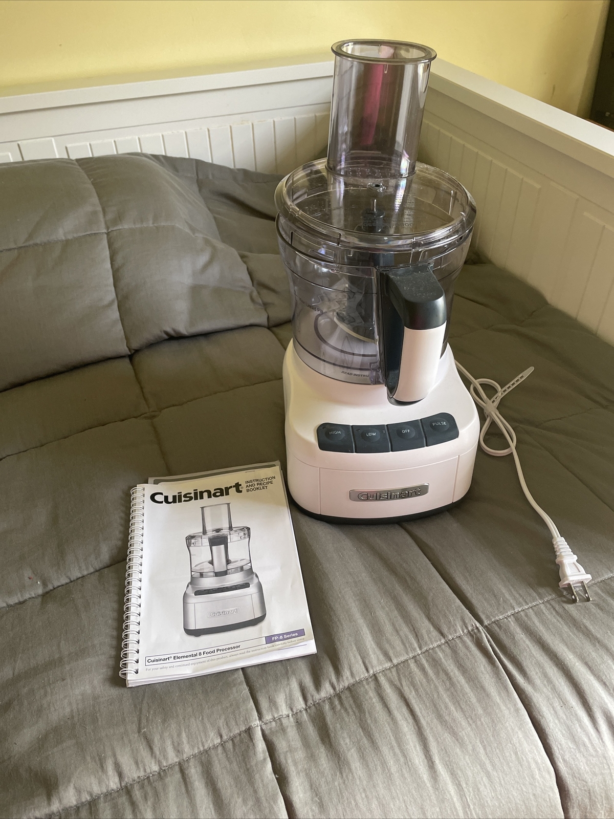 New Cuisinart FP8 Elemental 8 Cup Food Processor NIB White eBay