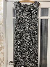 Oasis Animal Print Pencil Midi Dress Size S