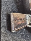 925 Sterling Silver Square Bezel Pendant, Clear Round Stone, Signed — photo 7