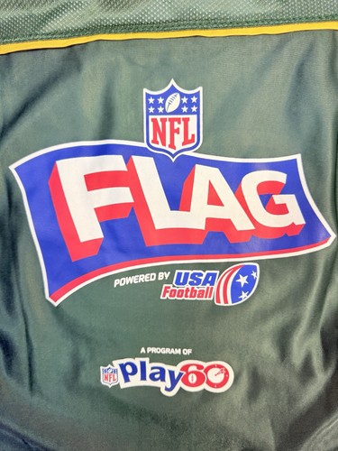 GREEN BAY PACKERS 2-SIDED FLAG USA FOOTBALL JERSEY YOUTH Size M - Picture 3 of 9