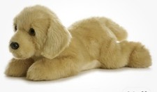 Aurora World Flopsie Goldie Yellow Lab Dog Plush Stuffed Animal 12"