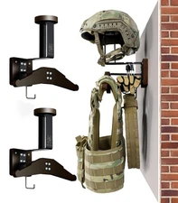 Tactical Gear Wall Mount, Motorcycle Helmet Holder Wall Mount Stand, Plate Ca...
