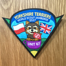 Yorkshire Terriers World Scout Jamboree 2027 Unit 67 Scout Badge Patch