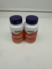 Now Foods Vitamin D-3  K-2, 120 Veg Capsules, 2 Pack