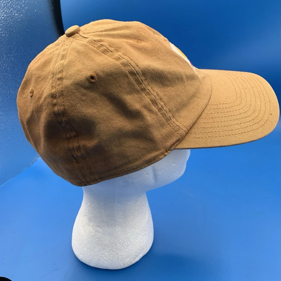 Boné Carhartt tamanho único serve para a maioria ajustado algodão caminhoneiro malha logotipo - Imagem 3 de 4