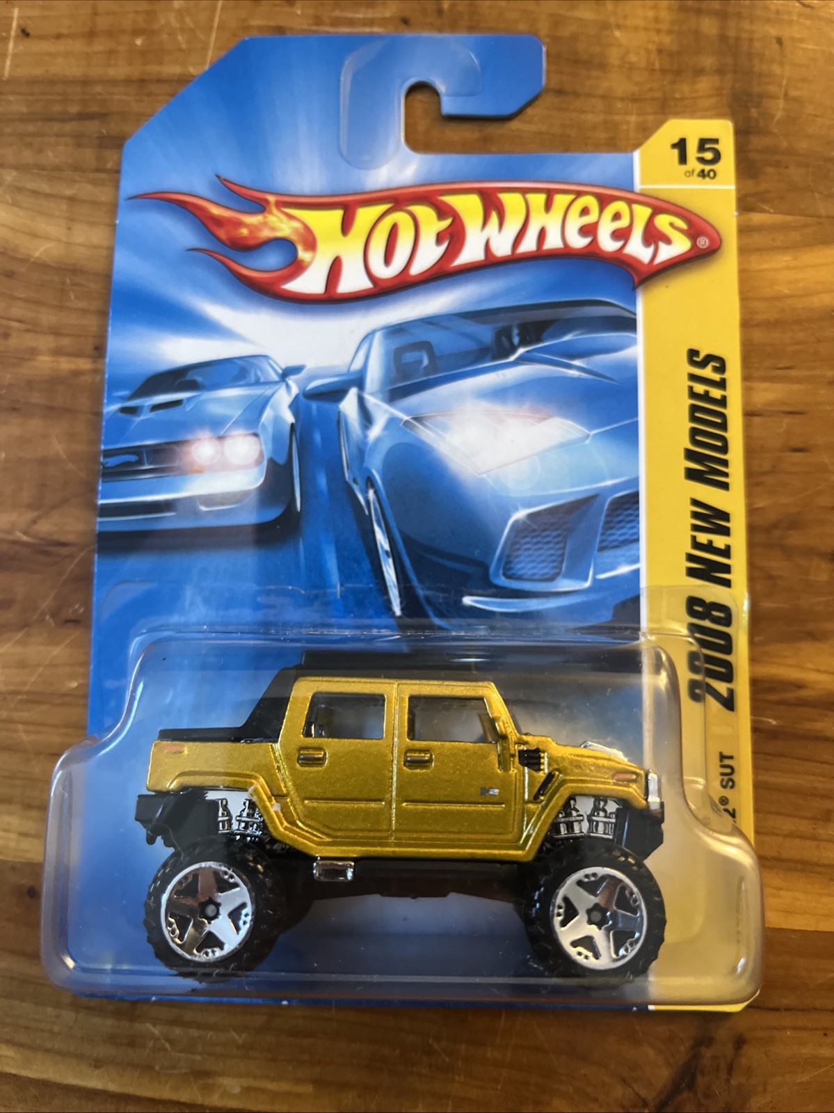 2008 Hot Wheels New Models 15/40 Hummer H2 SUT Gold Variant OR5 Wheel