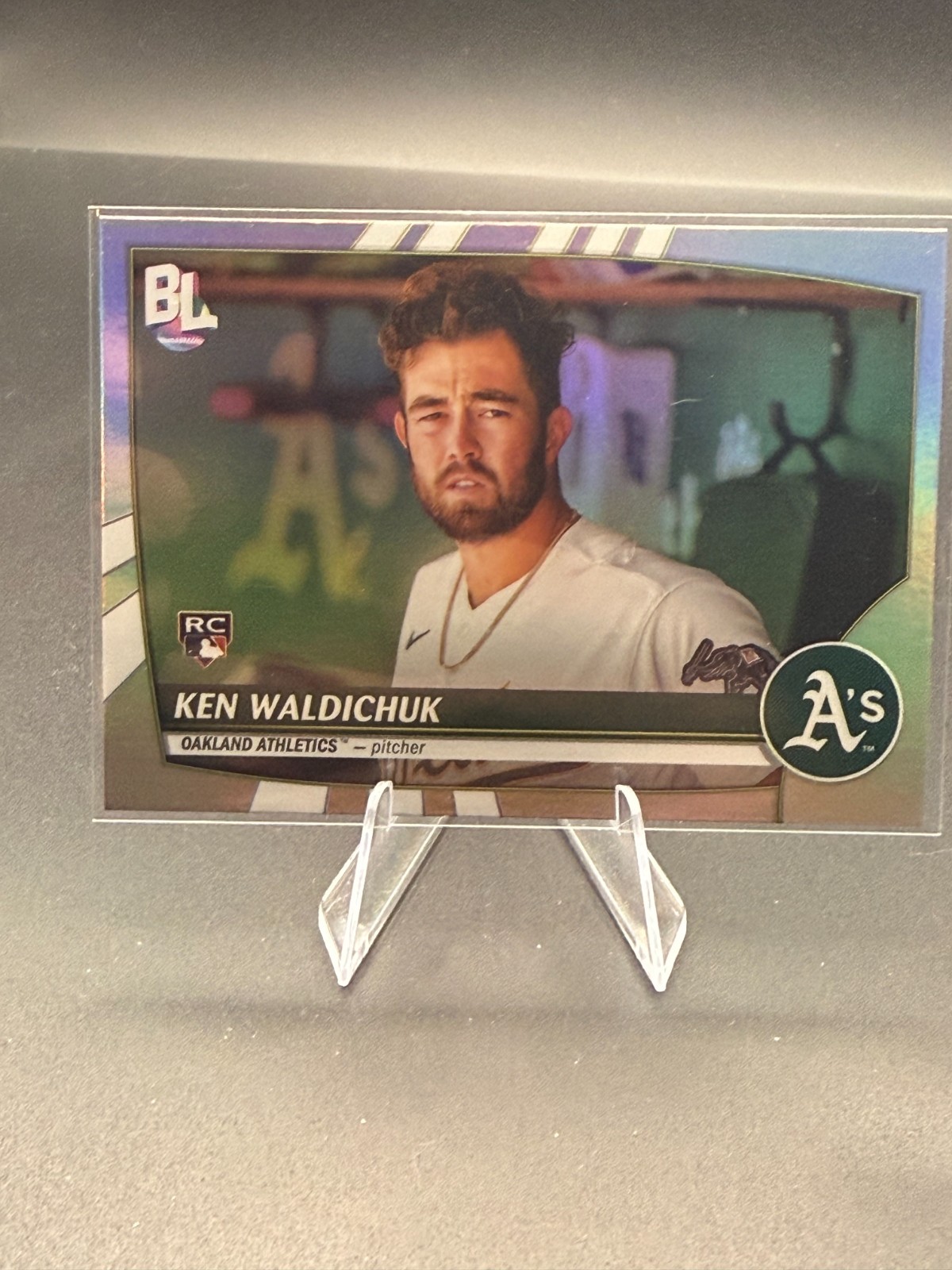 2023 Topps Big League - Uncommon Rainbow Foil Ken Waldichuk #214 (RC)