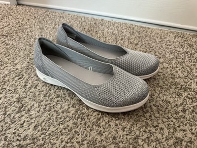 Skechers GO STEP Lite Knit Ballet Slip On Sneakers Natural Size 10 US
