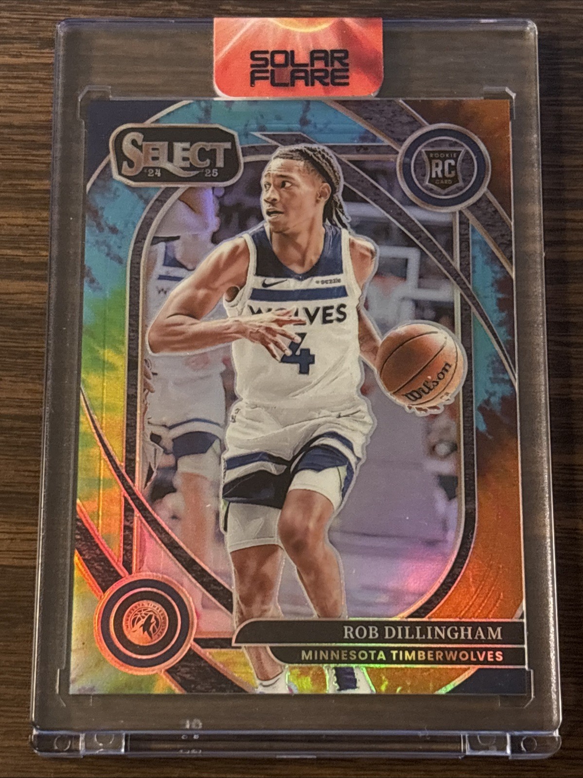 2024-25 Panini Select ROB DILLINGHAM RC Rookie Tie-Dye PRIZM SSP /25 Courtside