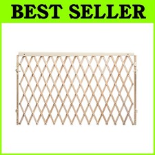 Extra-Wide Room Divider Baby Gate, Natural Wood