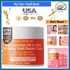 Korea Snail Mucin Moisturizer Cream 4oz Anti-Aging Skin Care Face